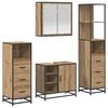 vidaXL Комплект мебели за баня 4 бр. Дъб 65 x 33 x 60 см
