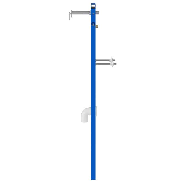 vidaXL Стенна опора за баня Синьо 50 x 3 x 112 см