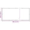 vidaXL Балконен екран Бял 100 x 800 cm Оксфордска тъкан