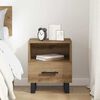 vidaXL Нощен шкаф с чекмедже Дъб 40 x 35 x 47,5 см Инженерно дърво
