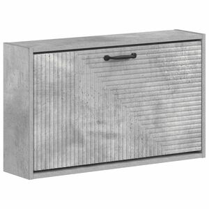 vidaXL Стенно шкафче за обувки HAARLEM 71 x 17 x 43 см Бетонно сиво