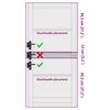 vidaXL Вътрешна врата ORKDAL Бяло 93 x 202 см Шперплат