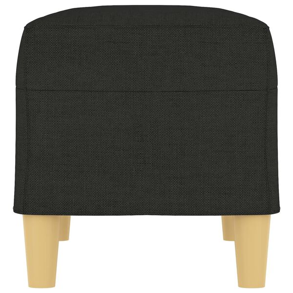 vidaXL Пейка, черно, 70x35x41 см, плат