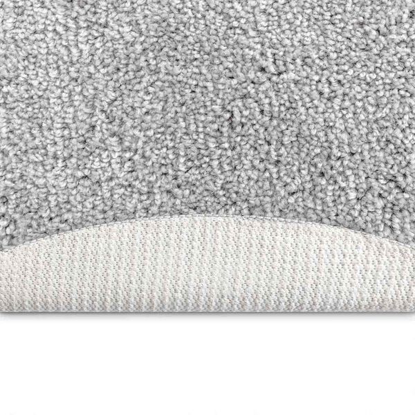 vidaXL Антихлъзгащ shaggy килим Сив 90 x 90 cm ПП