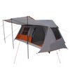 vidaXL Тунелна палатка Сив и оранжев 400 x 278 x 182 см