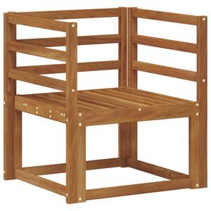 vidaXL Външен диван Солидно акациево дърво Естествен