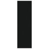 vidaXL Стенен рафт, черен, 85x16x52,5 см, инженерно дърво