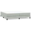 vidaXL Box Spring Легло без матрак Светло сиво 200x220 cm Кадифе