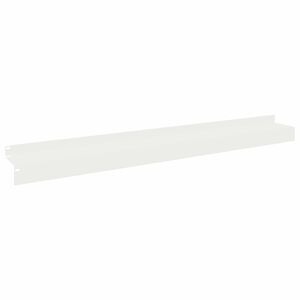 vidaXL Ограда за трева 10 бр. 100 x 10 x 8 см Стомана Бяло