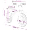 vidaXL Детско колело за баланс, розово