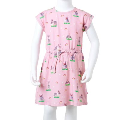 Детска рокля, светлорозова, 92