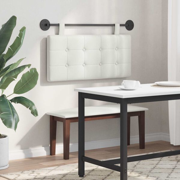 vidaXL Висяща табла Монтиране на стена Бял 100 x 55 x 5 см Изкуствена