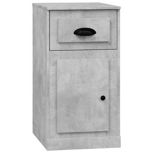 vidaXL Страничен шкаф чекмедже бетонно сив 40x50x75 см инженерно дърво
