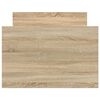 vidaXL Рамка за легло с горна и долна табла, сонома дъб, 100x200 см