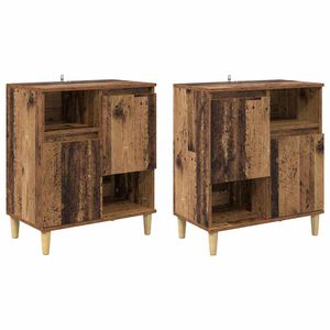 vidaXL Скейдбордове 2 pcs Старо дърво 60 x 35 x 70 cm Инженерно дърво