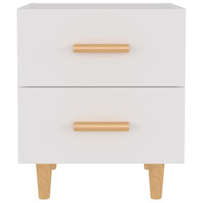 vidaXL Нощно шкафче, бяло, 40x35x47,5 см