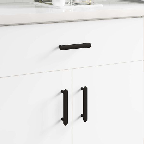 vidaXL Дръжка за шкаф 12 pcs Черно 121 x 16.6 x 28.3 мм Желязо