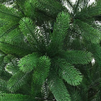 vidaXL Изкуствено коледно дърво, реалистични иглички, 210 см, зелено