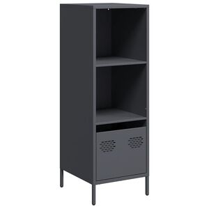 vidaXL Висок шкаф, антрацит, 35x39x103,5 см, стомана