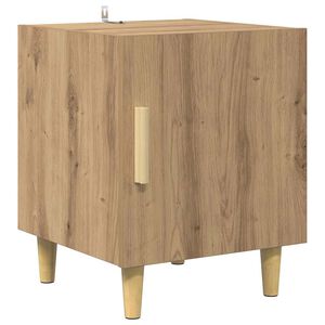 vidaXL Нощен шкаф Дъб 40 x 40 x 50 cm Инженерна дървесина