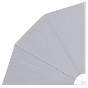 vidaXL Сгъваема странична тента за балкон, сива, 210x210 см