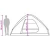 vidaXL Семейна куполна палатка 6-местна маслиненозелена водоустойчива