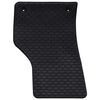 vidaXL Автомобилен килим 4 pcs Черно Каучук
