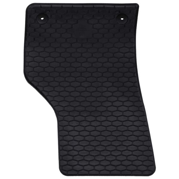 vidaXL Автомобилен килим 4 pcs Черно Каучук