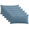 vidaXL Калъфка за възглавница 6 pcs ALMELO Синьо 40 x 80 cm кордурой