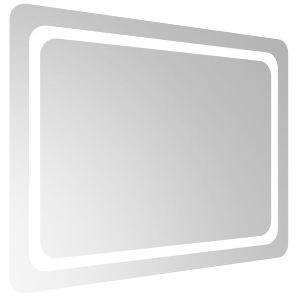 vidaXL LED огледало за баня, 80x60 см