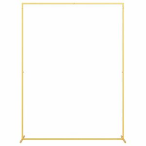 vidaXL Сватбена арка Златист 150 x 49,5 x 200 см Стомана