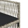 vidaXL Градински комплект от 13части с възглавници светлосив полиратан