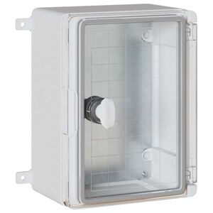 vidaXL Контролен шкаф Сив 25 x 13 x 24 см ABS пластмаса