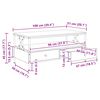 vidaXL Масичка за кафе Старо дърво 100 x 51 x 45 cm Инженерно дърво