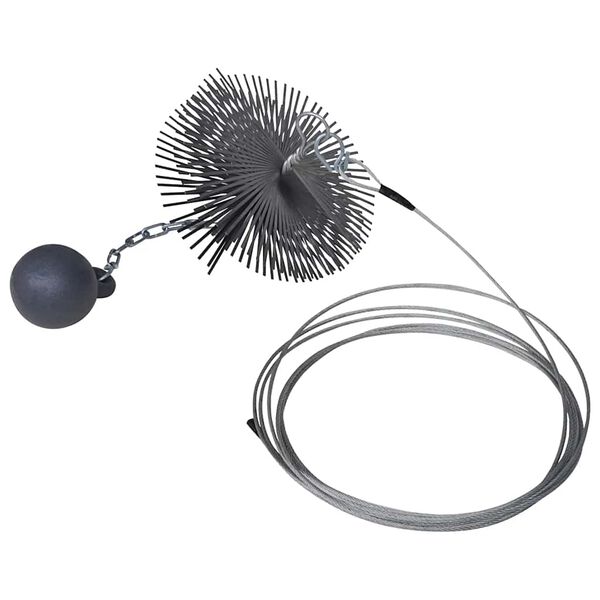 Кръгла четка за почистване на комин, диаметър 20 см