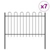vidaXL Градска ограда BOXTEL 7 бр. 11,9 x 1,2 м Сив