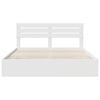 vidaXL Рамка за легло с чекмедже Бяло 200 x 200 cm Инженерна дървесина