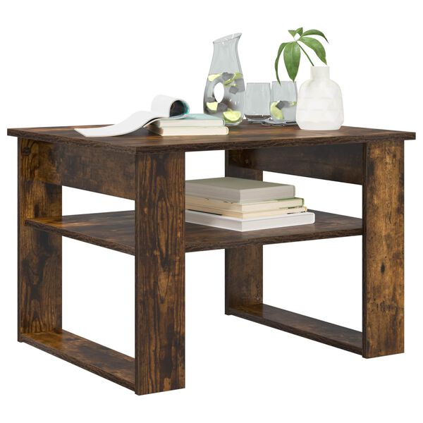 vidaXL Масичка за кафе Димян дъб 64 x 54 x 44 см Инженерно дърво