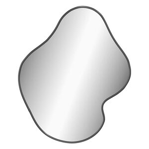 vidaXL Стенно огледало черно 50x40 см