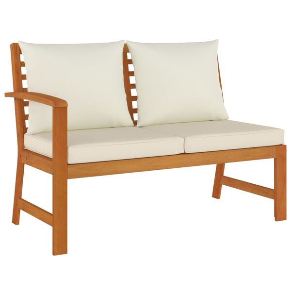 vidaXL Градински трапезен комплект 9 части с възглавници акация масив