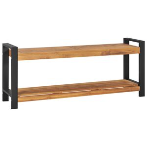 vidaXL Пейка, 120 см, тиково дърво масив