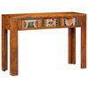 vidaXL Конзолна маса, 110x35x75 cм, акациево дърво масив