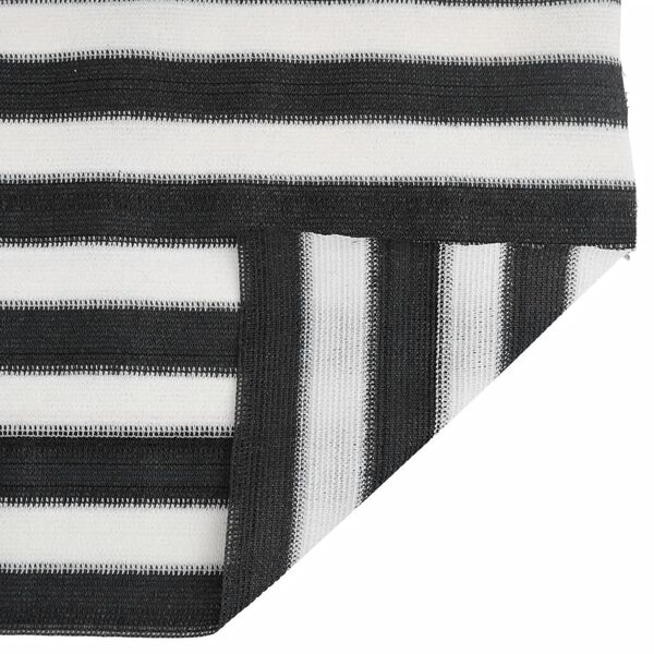 vidaXL Засенчваща мрежа антрацит и бяло 1,8x10 м HDPE 150 г/м&sup2;