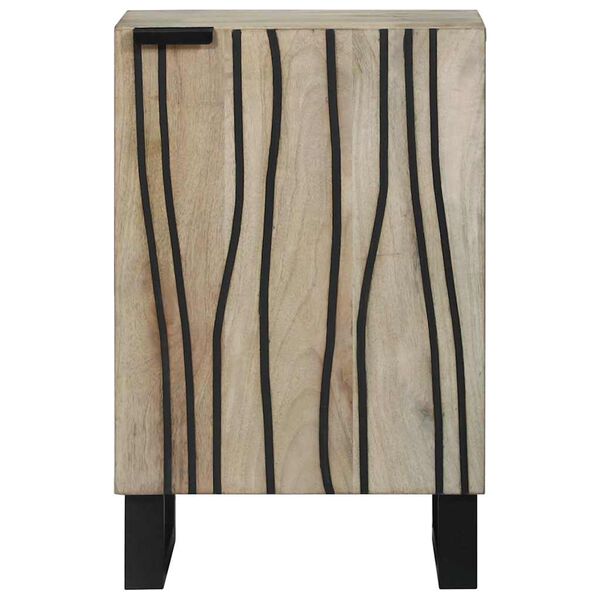 vidaXL Шкаф за мивка в баня Бяло 38 x 33,5 x 58 см Инженерно дърво