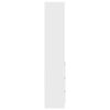 vidaXL Висока дъска бяла 37,5x35x180 см инженерно дърво