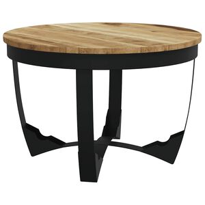 vidaXL Маса за кафе от грубо мангово дърво масив, 60x40 cм