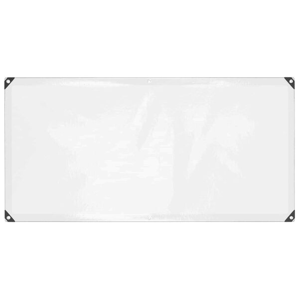 vidaXL Платно с детайли Прозрачен 1 x 2 m Полиетилен