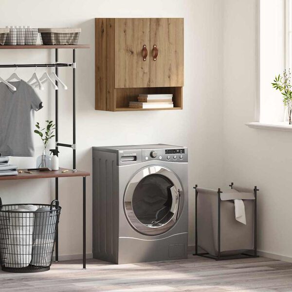 vidaXL Стенен шкаф дъб артизан 60 x 31 x 70 см Инженерно дърво