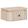vidaXL Ръчно изработен нощен шкаф Бяло 40 x 30 x 20 см