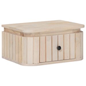 vidaXL Ръчно изработен нощен шкаф Бяло 40 x 30 x 20 см